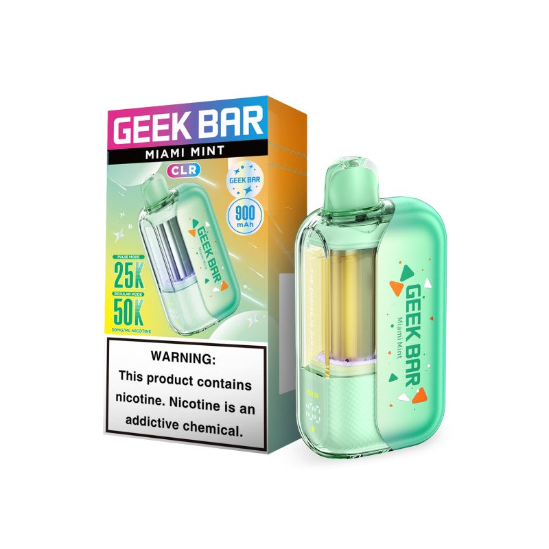 Miami Mint Geek Bar CLR 50K Vape EBCREATE Store Miami Mint Geek Bar CLR 50K Vape EBCREATE Store