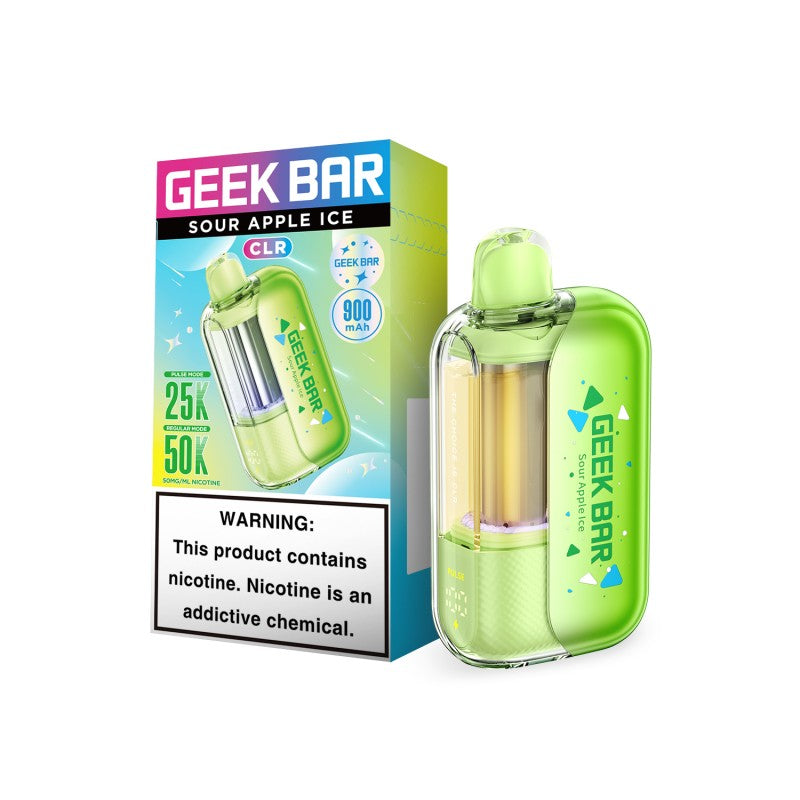 how much is elf bar vape Sour Apple Ice Geek Bar CLR 50K Vape – EBCREATE Store