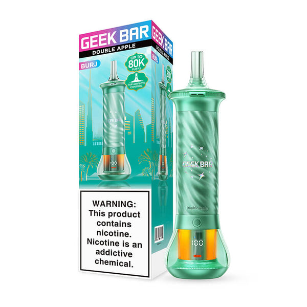 double disposable vape Double Apple Geek Bar Burj 80K Disposable Vape – EBCREATE Store