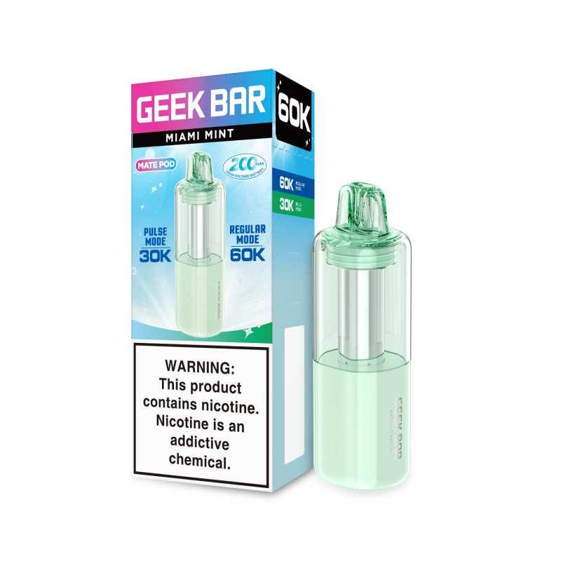 Miami Mint Geek Bar Mate 60K Disposable Pod – EBCREATE Store