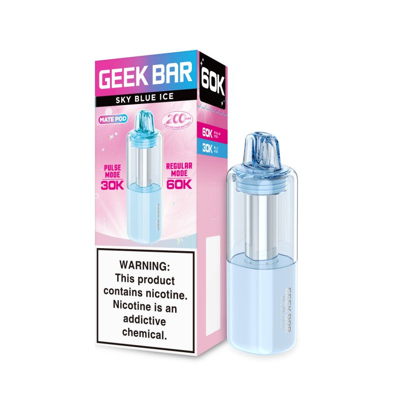 Sky Blue Ice Geek Bar Mate 60K Disposable Pod EBCREATE Store Sky Blue Ice Geek Bar Mate 60K Disposable Pod EBCREATE Store