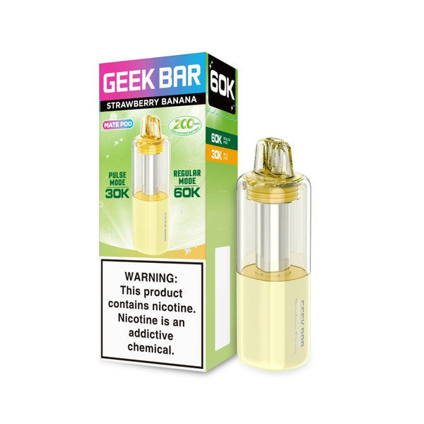 Strawberry Banana Geek Bar Mate 60K Disposable Pod EBCREATE Store Strawberry Banana Geek Bar Mate 60K Disposable Pod EBCREATE Store