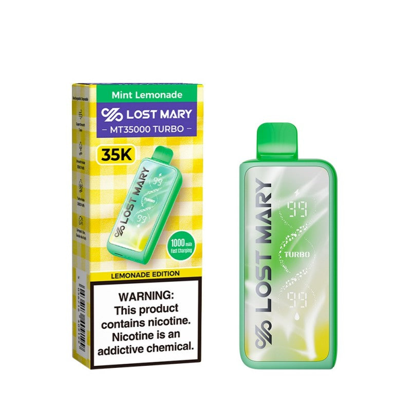 Mint Lemonade Lost Mary MT35000 Turbo Vape | EBCREATE Store Mint Lemonade Lost Mary MT35000 Turbo Vape | EBCREATE Store