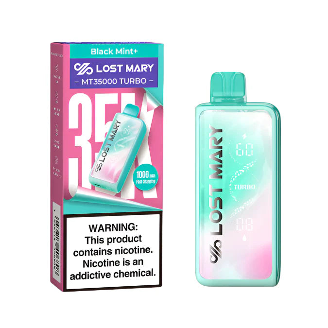 Black Mint+ Lost Mary MT35000 Turbo Vape | EBCREATE Store Black Mint+ Lost Mary MT35000 Turbo Vape | EBCREATE Store