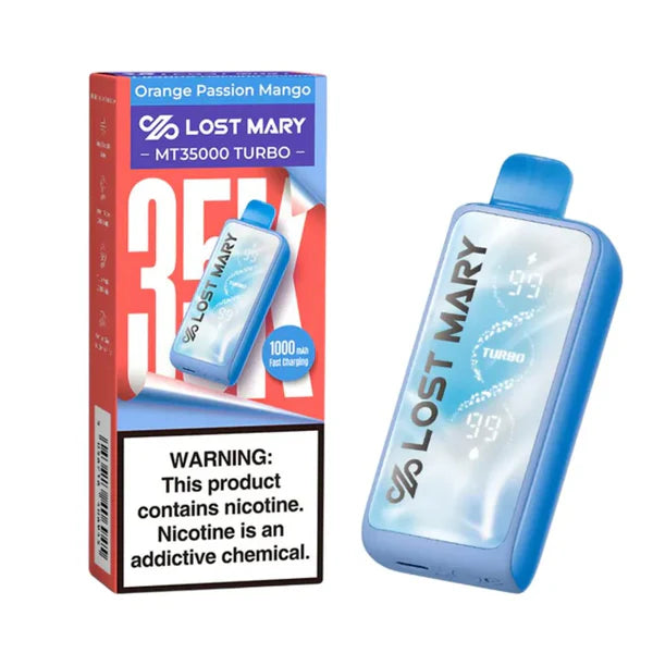 Orange Passion Mango Lost Mary MT35000 Turbo Vape