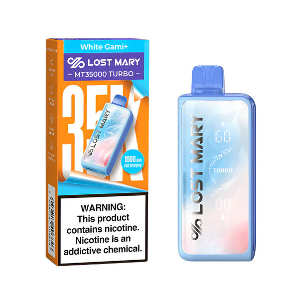 White Gami+ Lost Mary MT35000 Turbo Vape | EBCREATE Store White Gami+ Lost Mary MT35000 Turbo Vape | EBCREATE Store