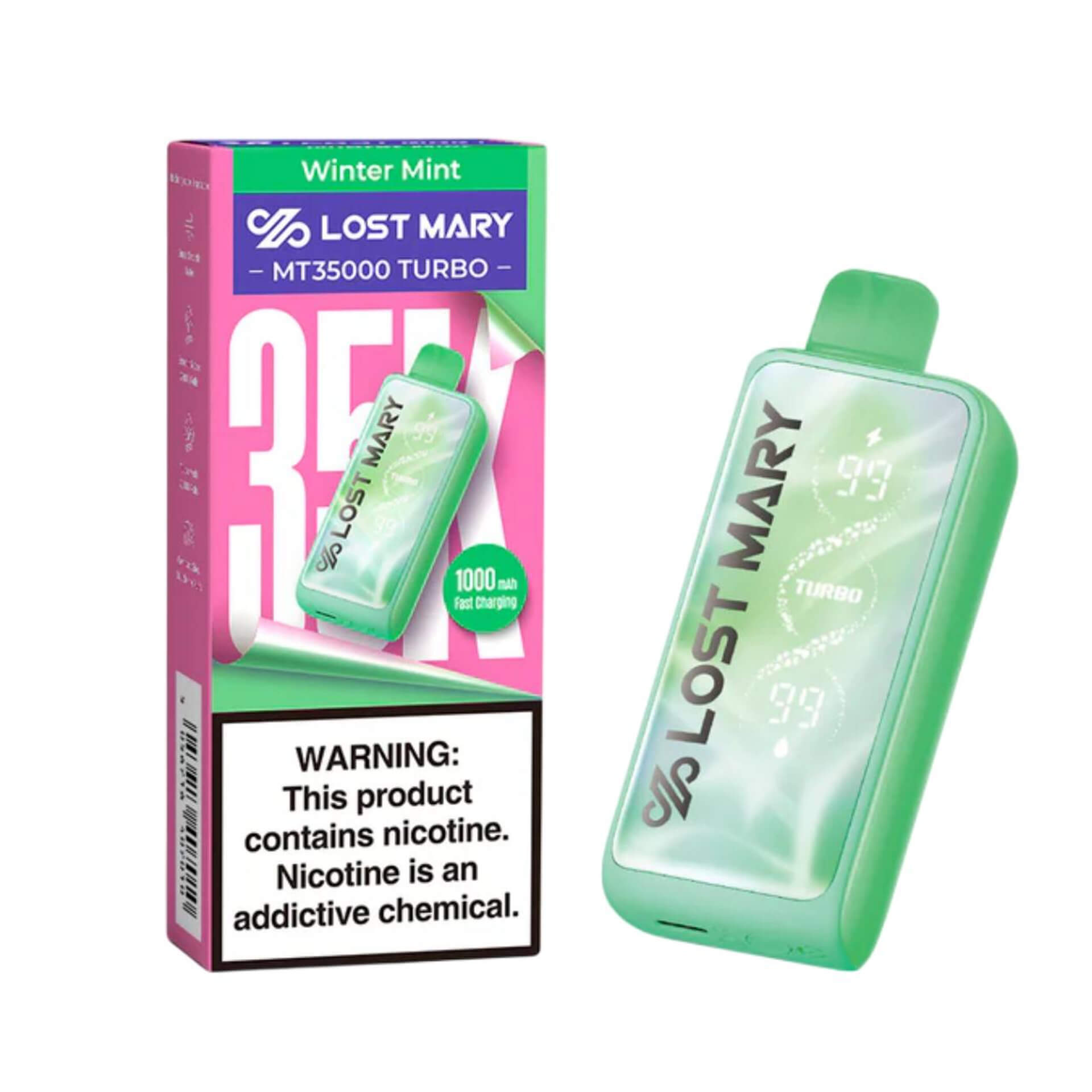 Winter Mint Lost Mary MT35000 Turbo Vape | EBCREATE Store Winter Mint Lost Mary MT35000 Turbo Vape | EBCREATE Store