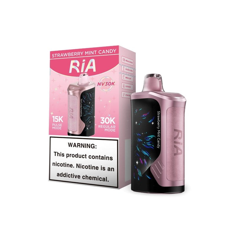 Strawberry Mint Candy RIA NV30K Disposable Vape | EBCREATE Store Strawberry Mint Candy RIA NV30K Disposable Vape | EBCREATE Store