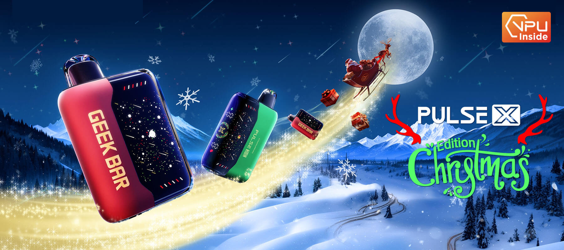 geek bar Pulse X Christmas Edition Banner