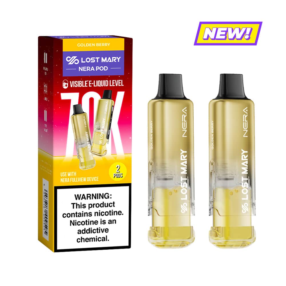 Golden Berry Lost Mary Nera Fullview 70K Pod – EBCREATE Store