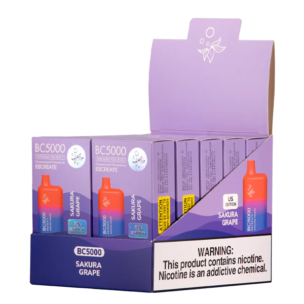 BC5000 Sakura Grape Disposable Vape | EBCREATE Store BC5000 Sakura Grape Disposable Vape | EBCREATE Store