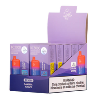 EBCREATE BC5000 Sakura Grape Disposable Vape 10 pack