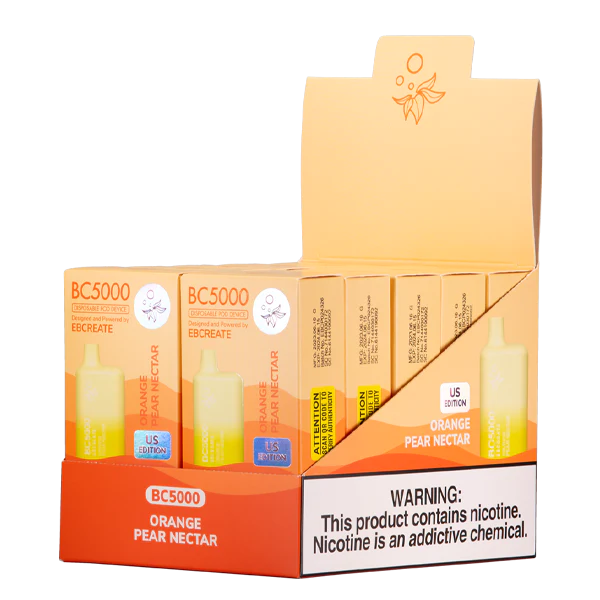 BC5000 Orange Pear Nectar Disposable Vape | EBCREATE Store BC5000 Orange Pear Nectar Disposable Vape | EBCREATE Store