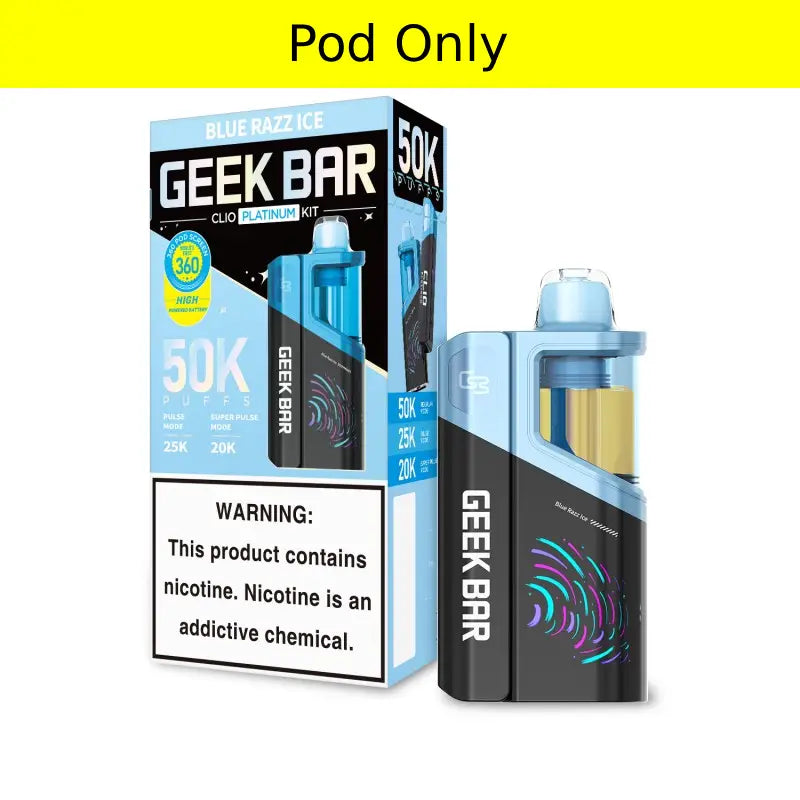 Geek Bar Clio Platinum 50K Pod - Blue Razz Ice