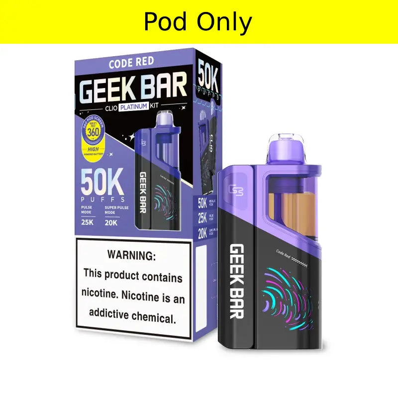 Geek Bar Clio Platinum 50K Pod - Code Red