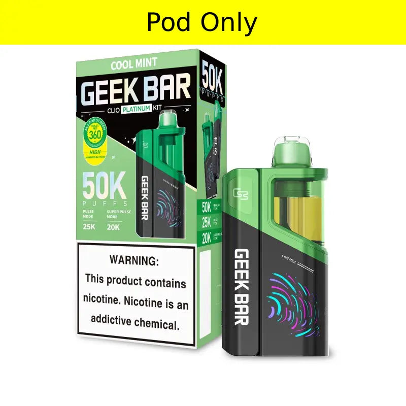 Geek Bar Clio Platinum 50K Disposable Pod EBCREATE Store Geek Bar Clio Platinum 50K Disposable Pod EBCREATE Store