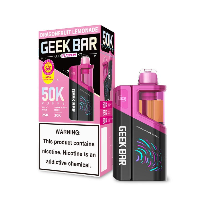 Geek Bar Clio Platinum 50K Kit - Dragonfruit Lemonade