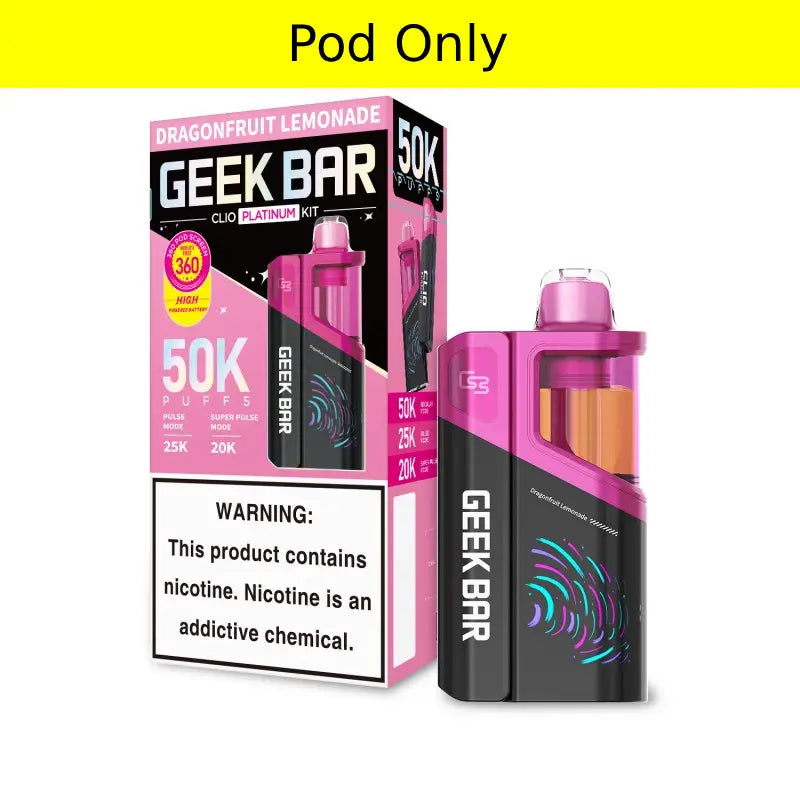 Dragonfruit Lemonade Geek Bar Clio Platinum 50K Pod EBCREATE Store Dragonfruit Lemonade Geek Bar Clio Platinum 50K Pod EBCREATE Store