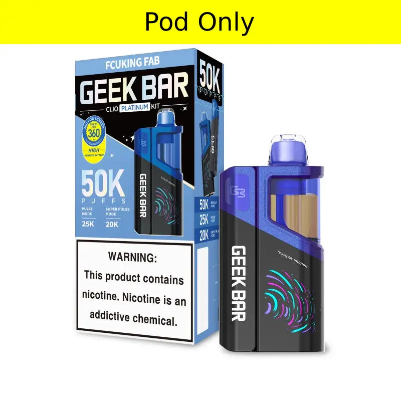 Geek Bar Clio Platinum 50K Disposable Pod EBCREATE Store Geek Bar Clio Platinum 50K Disposable Pod EBCREATE Store