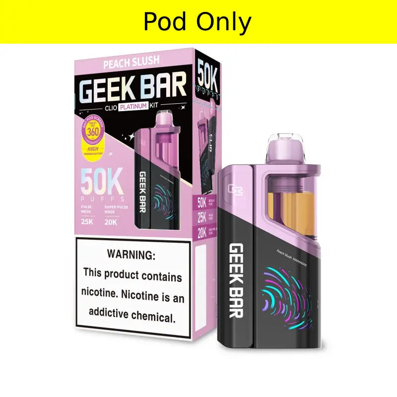 Geek Bar Clio Platinum 50K Pod - Peach Slush