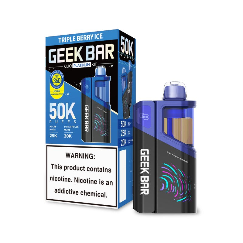 Geek Bar Clio Platinum 50K Kit - Triple Berry Ice