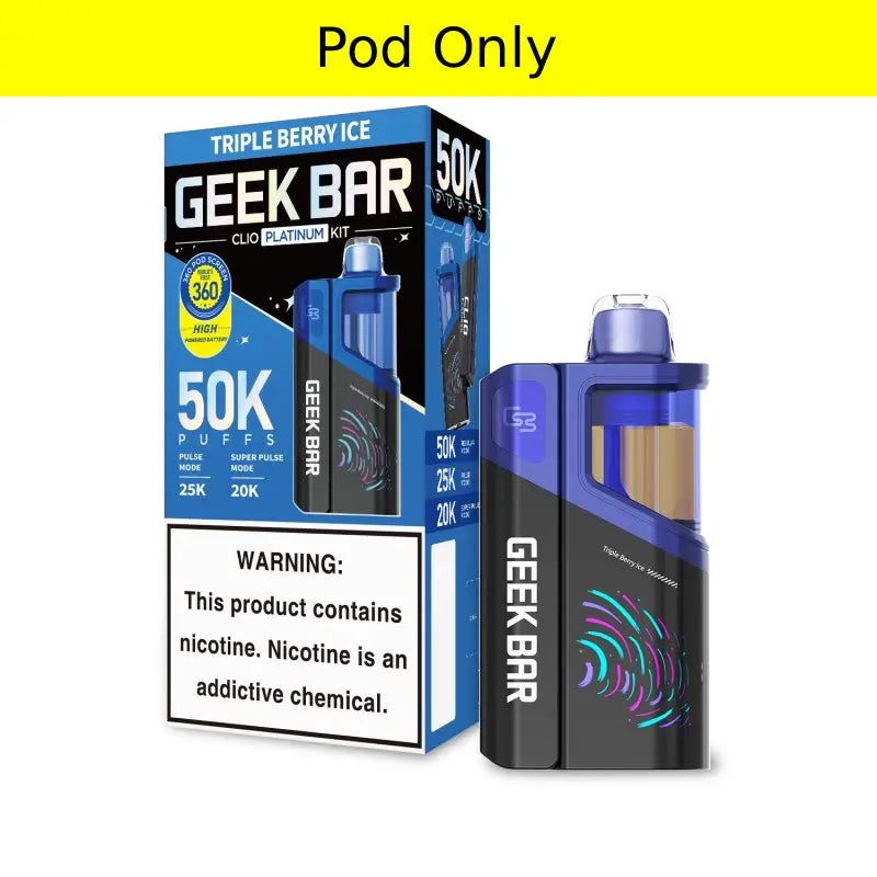 Geek Bar Clio Platinum 50K Pod - Triple Berry Ice