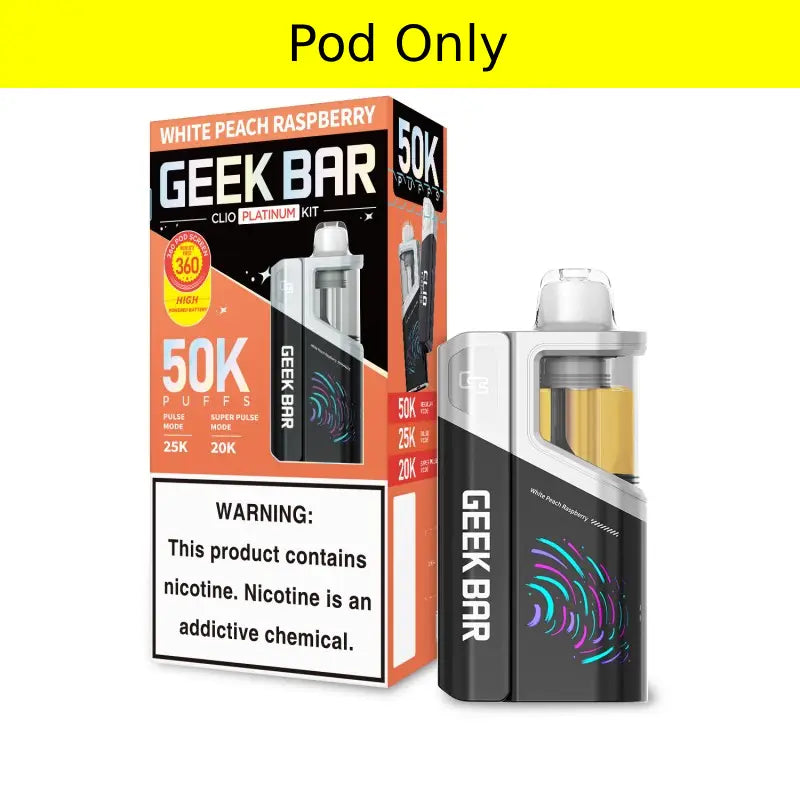 elfbar nachfüll pod läuft aus Geek Bar Clio Platinum 50K Disposable Pod – EBCREATE Store