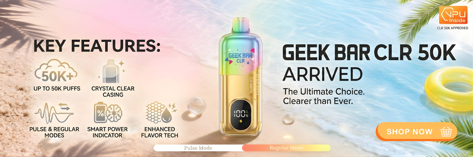 Geek Bar CLR 50K Vape | EBCREATE Store