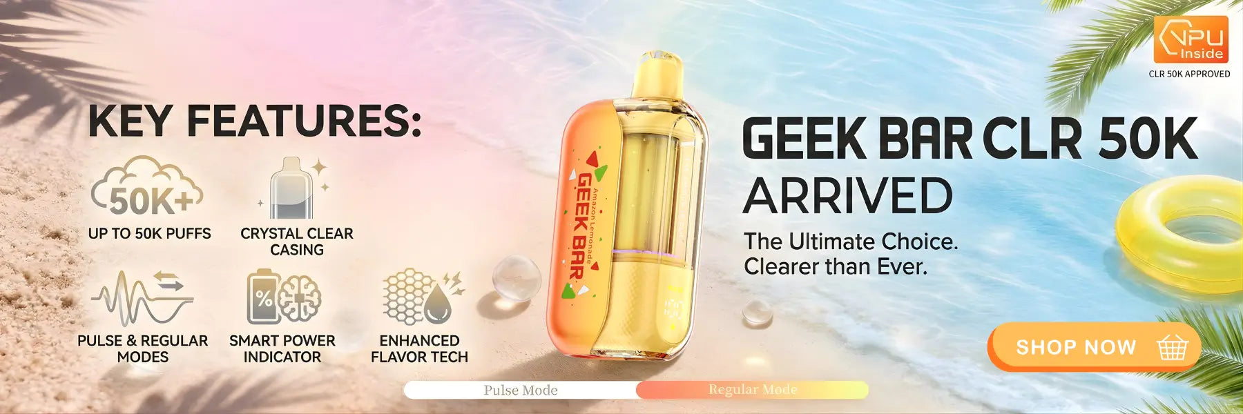 Geek Bar CLR 50K Vape | EBCREATE Store