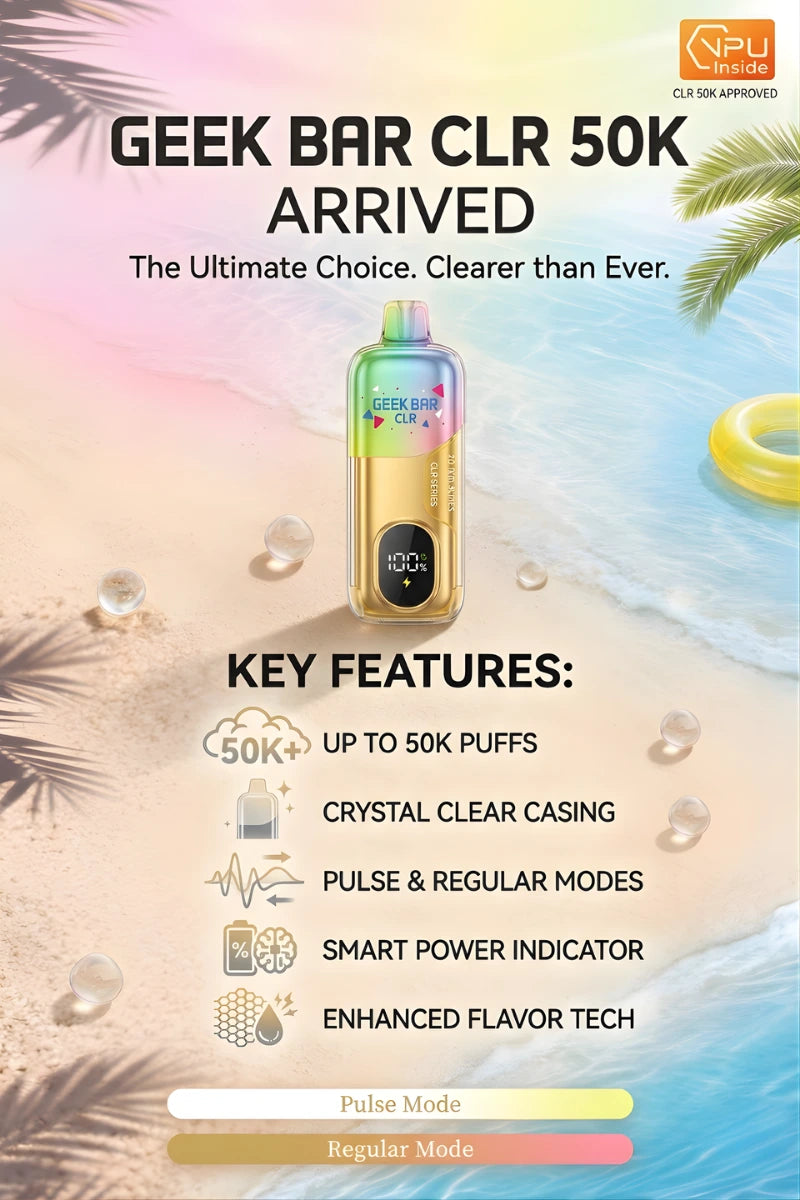 Geek Bar CLR 50K Vapes | EBCREATE Store