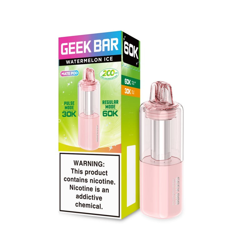 Watermelon Ice Geek Bar Mate 60K Disposable Pod – EBCREATE Store