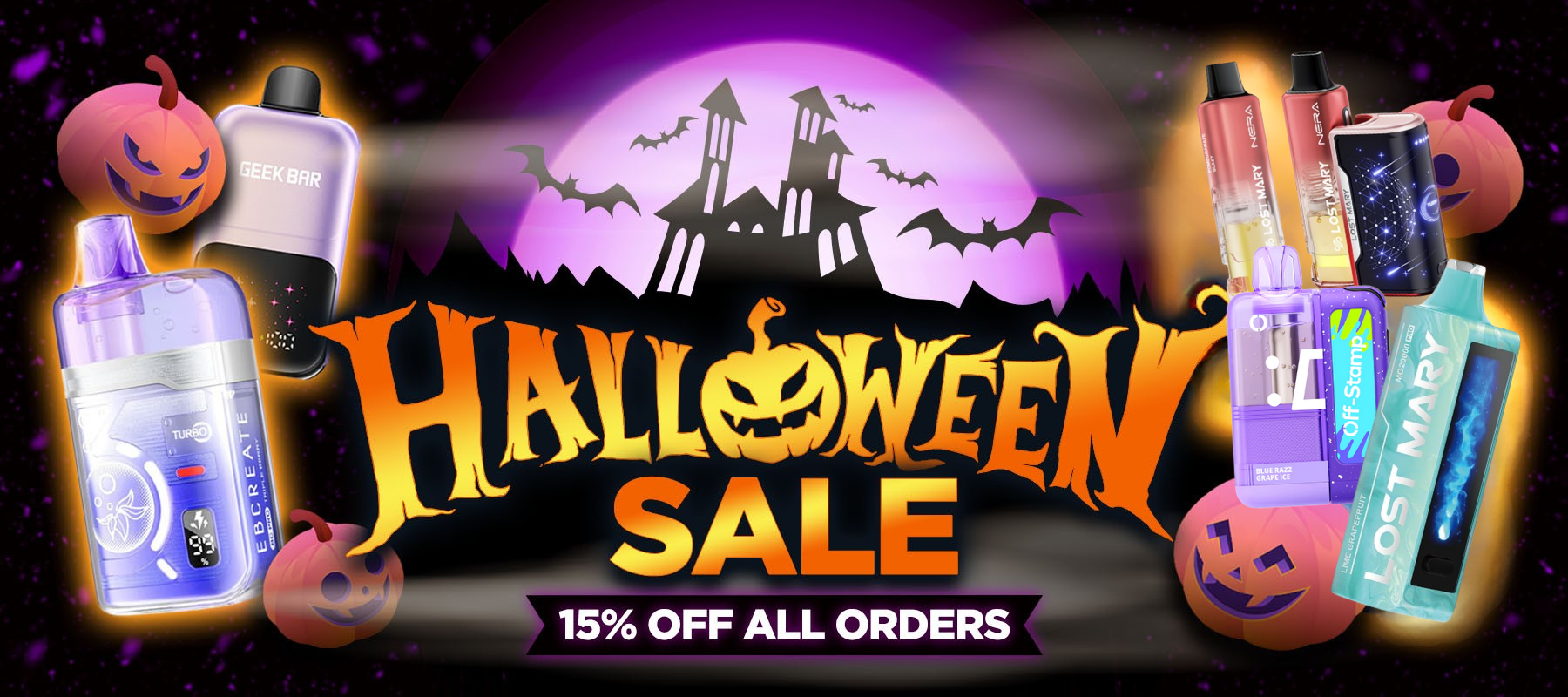 Halloween Sale - 15% Off All Orders