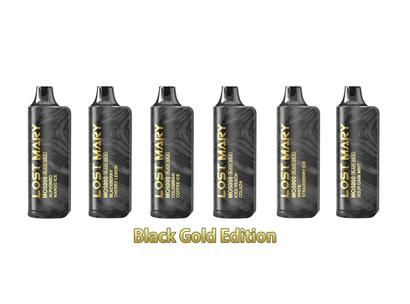 Lost Mary MO5000 black and gold edition vapes