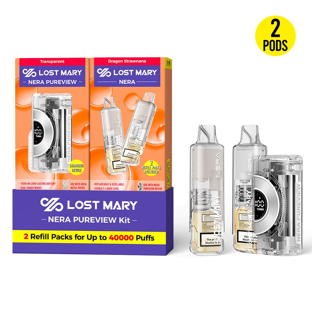 lost mary refilled kit Pineapple Ice Vape Kit | Lost Mary Nera main image 0