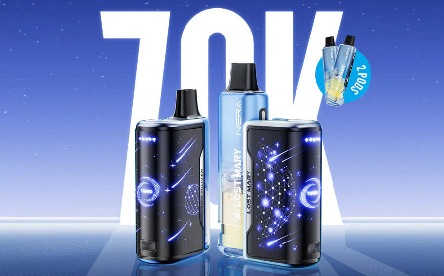 Lost Mary Nera Fullview 70K Pod