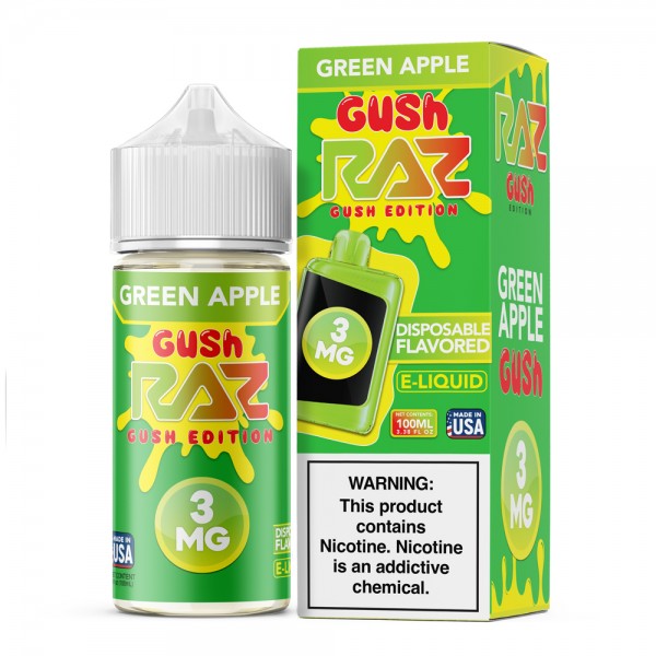 Green Apple Gush RAZ LTX E-Liquid (100ml)