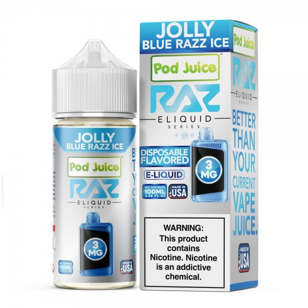 Jolly Blue Razz Ice RAZ LTX E-Liquid (100ml)