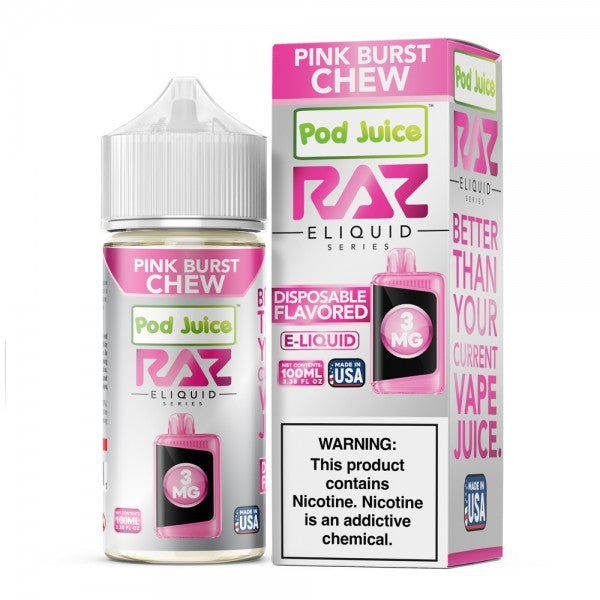 Pink Burst Chew RAZ LTX E-Liquid (100ml)