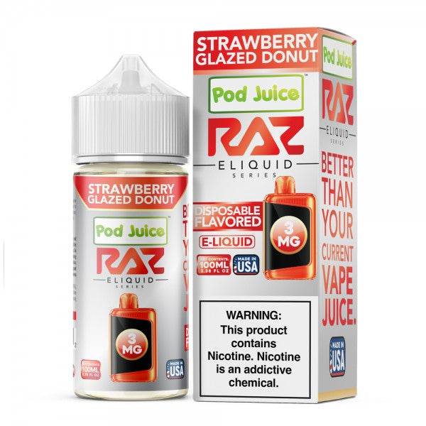 Strawberry Glazed Donut RAZ LTX E-Liquid (100ml)