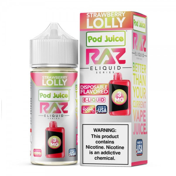 Strawberry Lolly RAZ LTX E-Liquid (100ml)