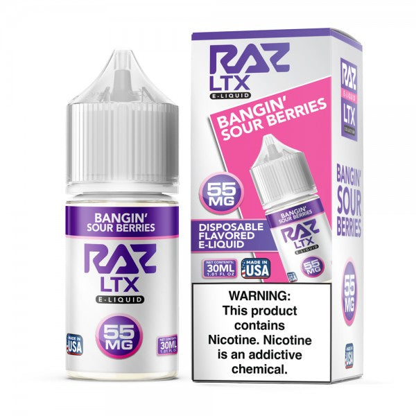 RAZ LTX Salt Nic E-Liquid (30ml) Bangin' Sour Berries
