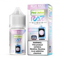 RAZ LTX Salt Nic E-Liquid (30ml) Blue Razz Cotton Cloudz