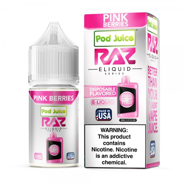 RAZ LTX Salt Nic E-Liquid (30ml) Pink Berries