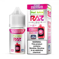 RAZ LTX Salt Nic E-Liquid (30ml) Straw Watermelon Bubblegum Ice