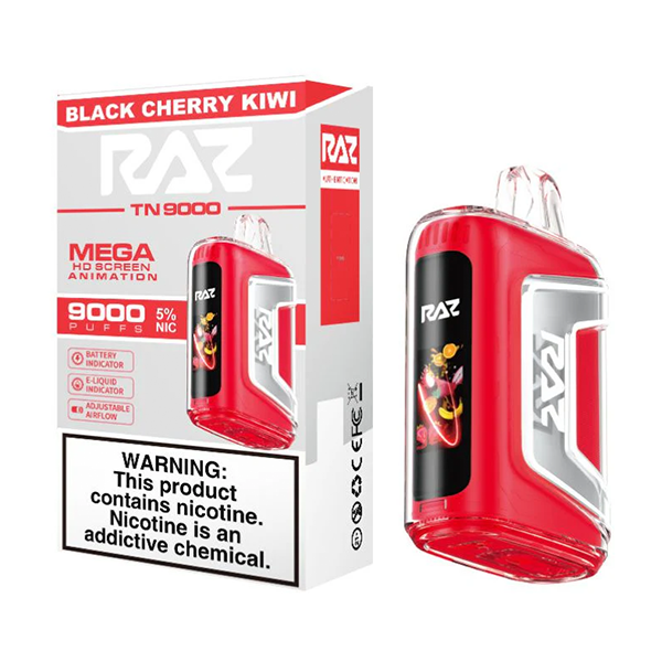 Black Cherry Kiwi RAZ TN9000 Disposable Vape