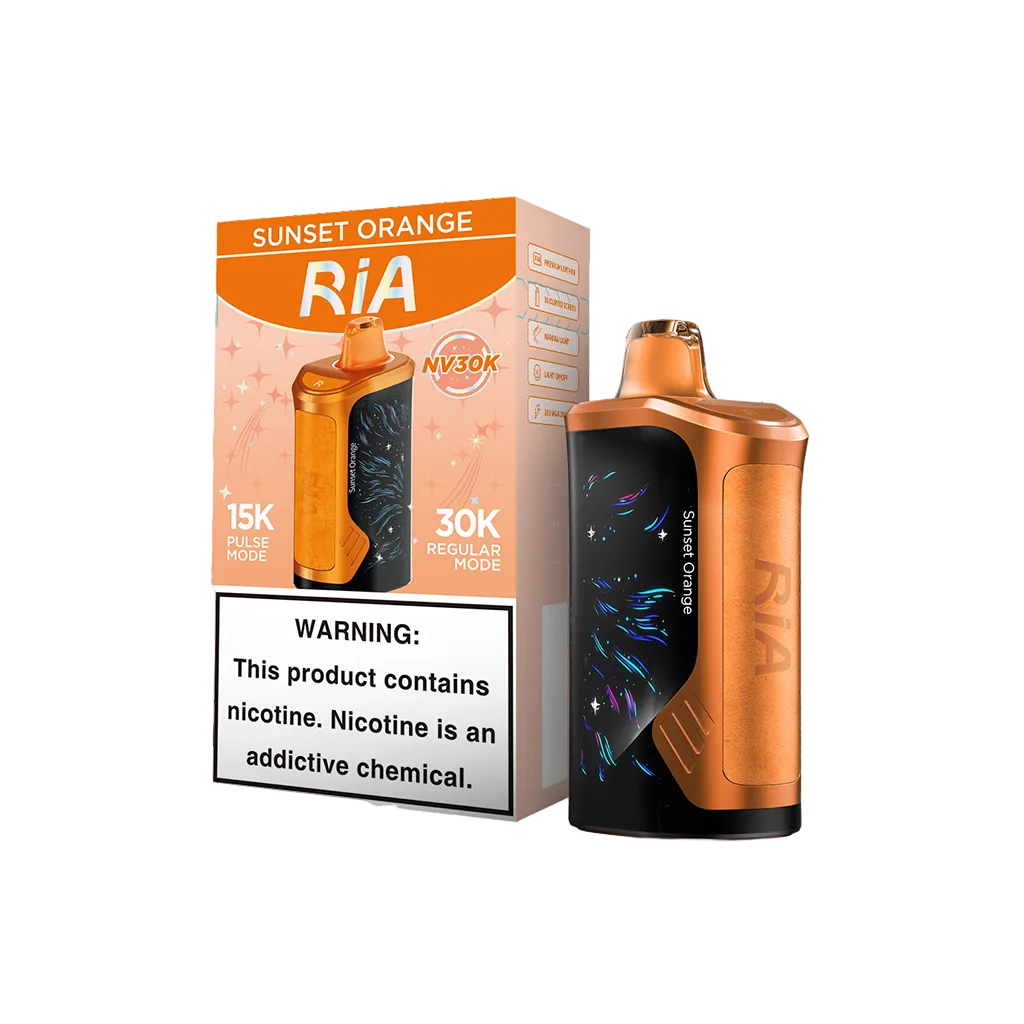 Sunset Orange RIA NV30K Disposable Vape