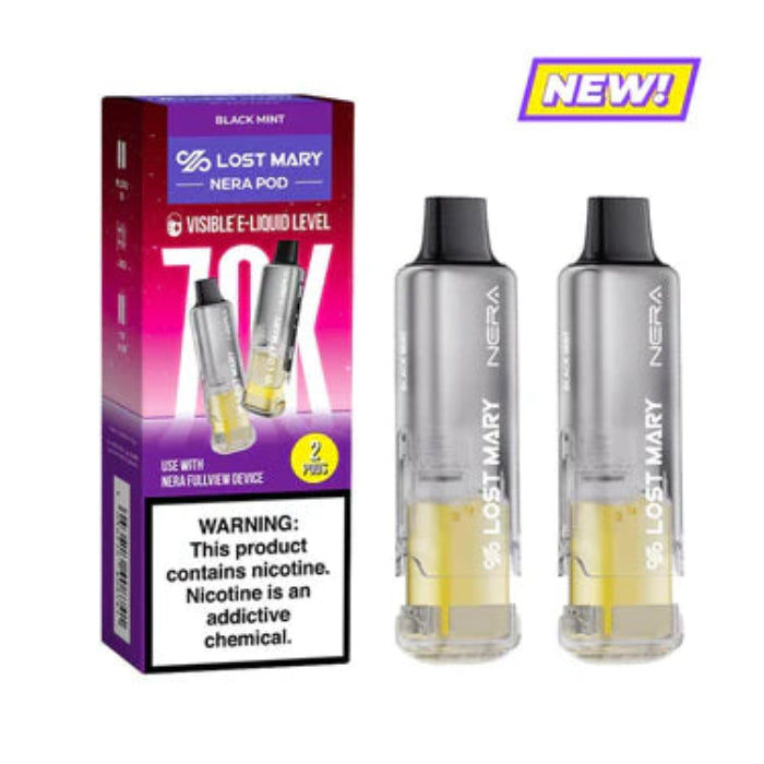 Lost Mary NERA Fullview 70K Pod - Black Mint