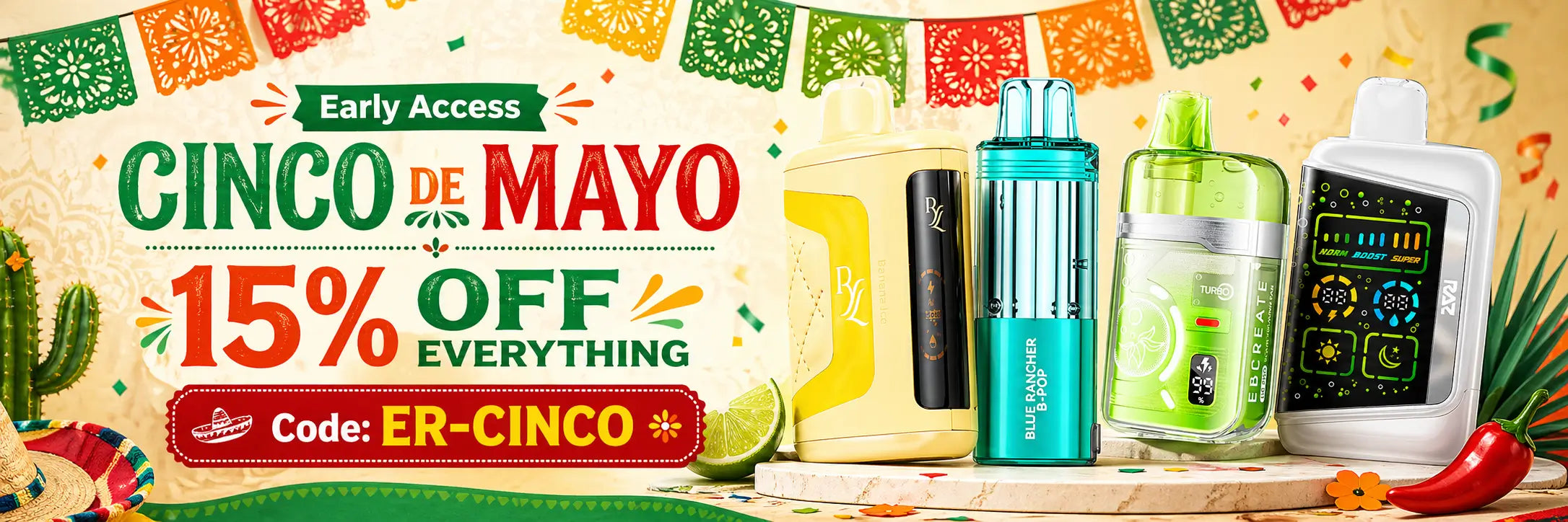 Ebcreate Store Early Access Cinco De-Mayo 15% off