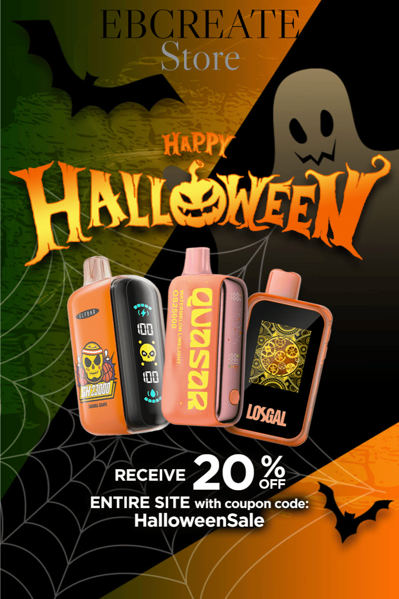 ebcreate store Vapes Halloween Sale Banner mobile