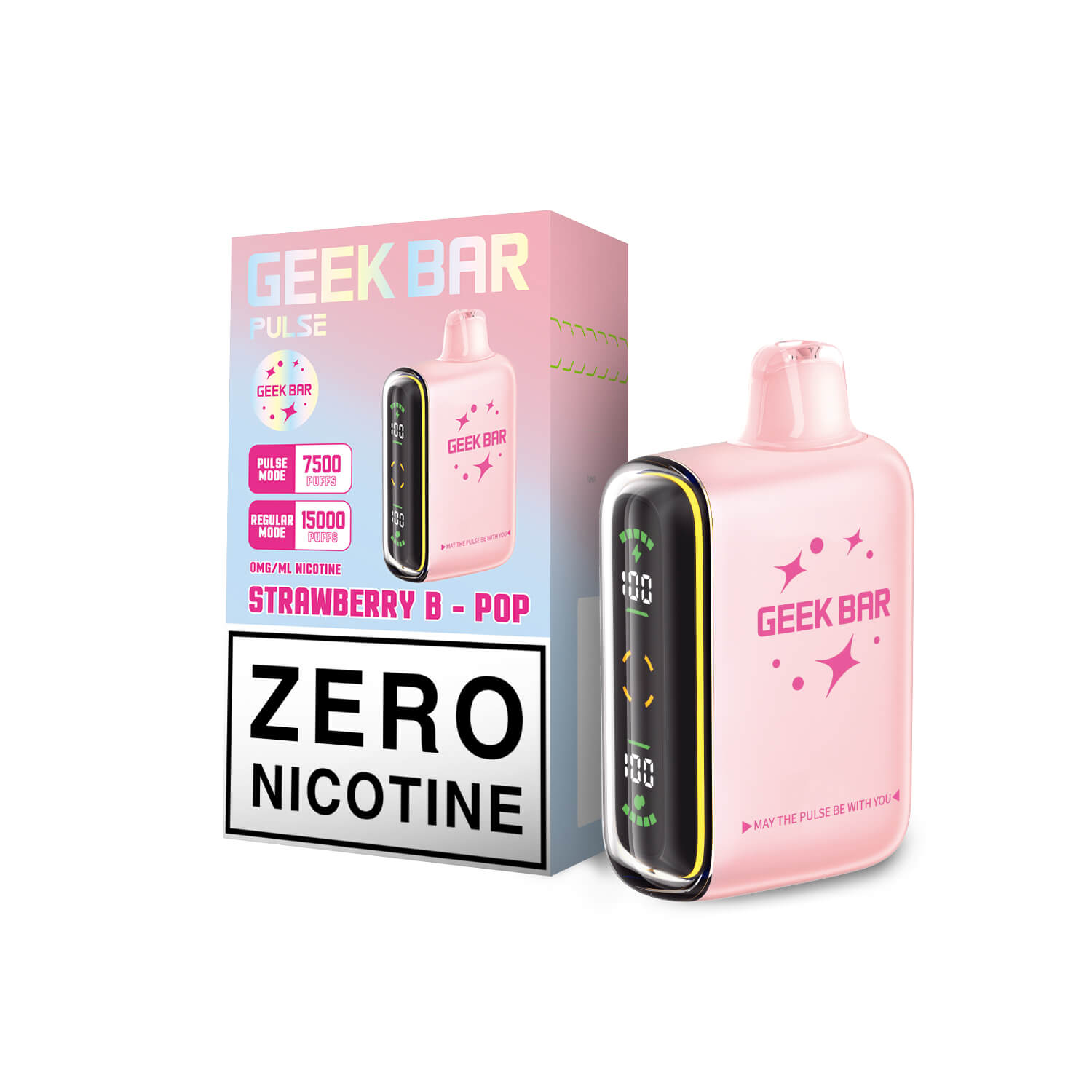 Geek bar pulse zero nicotine Strawberry B pop